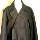 London Fog  Double Breasted Black Trench Overcoat Photo 1