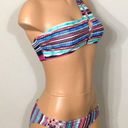 Jessica Simpson  multicolored one-shouldered bikini Photo 4