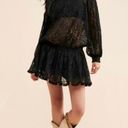 Free People  One Party Carina Meadow Black Lace Mini Dress and Tube Top Set Large Photo 5