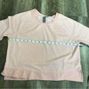 Sweaty Betty  Chelsea Crop Sweatshirt Light Pink Crewneck Pullover Size Small Photo 9