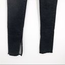 We Wore What  Slit Hem Black High Rise Skinny Stretch Jeans 5 Pocket Revolve NEW Photo 3