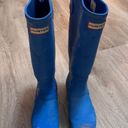 Hunter  Ran Boots Tall Blue Size 7 Farm Muck Photo 3