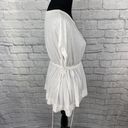 Caslon petite scoopneck batwing sleeve blouse w/side tie cinch waist white XS Photo 5