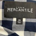 J.Crew  Women's XS Tops Merchatile Gingham Plaid Popover Short Sleeve Cowgirl Photo 4