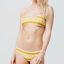 Rhythm . Trinidad Striped Bikini Set in Chartreuse Size Medium Photo 0