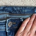 J.Jill Authentic Fit Blue Floral Embroidered Jeans. Size 4Tall Photo 3