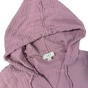 Loft  | Mauve Light Purple Hooded Pullover 100% Cotton Lightweight Beachy Size XS Photo 4