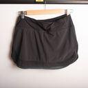 Lululemon  Hotty Hot skort skirt short mesh black size 4 Photo 1