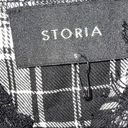 Storia  Dress Womens Small Verge Girl Plaid Flannel Cami Slip Mini Lace Spaghetti Photo 4