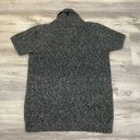 DKNY Gray Heather Knit Short Sleeve Cross Over V-Neck Pull Over Sweater Size M Photo 9