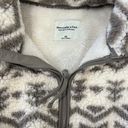 Abercrombie & Fitch Sherpa Crop Half Zip Photo 2