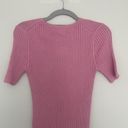 Boden USA Boden Ribbed Knitted T Shirt Small Pink Top Photo 6