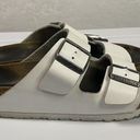 Birkenstock  Arizona White Leather Birko-Flor Slide Sandals EU 39 US L 8 Photo 4