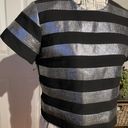 Marc by Marc Jacobs Lame Metallic Shiny Striped Cami Crop Camisole short sleeve bright club night Out Designer Luxury Photo 1