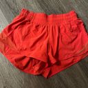 Lululemon Red Hotty Hot Shorts 2.5 Photo 0