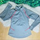 Under Armour Under Armpur athletic sweatshirt gray and pink long sleeve size L Photo 0