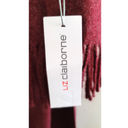 Liz Claiborne  Burgundy Heather Fringed Scarf Shawl NEW Photo 2