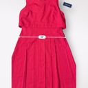 Tommy Hilfiger  Red Pleated Mod Retro Style Knee Length Dress Size‎ 10 Photo 4