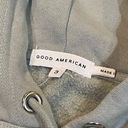 Good American  FLEECE HOODIE GRAY SZ LARGE L Photo 5