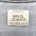 Mango MNG Jeans By  Womens XS Denim Jean Jacket Stretch Trucker Short Boho Photo 4