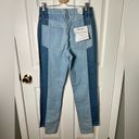 Good American  Good Boy Two Tone High-Rise Straight Boyfriend Jeans 4 / 27 Photo 7