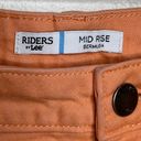 Riders By Lee  Mid Rise Bermuda Length Denim Jean Shorts Women’s Size 18 M Peach Photo 1