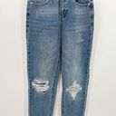 Abound  Jeans Women 24 Blue Light Wash Denim Distressed Straight Leg 100% Cotton Photo 0