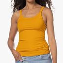 Vince NEW  Ribbed Tank Top in Papaya Yellow Photo 0