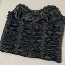  Vintage 90s Natori Quilted Sequins Black Corset Bustier Size Medium Rare Photo 3