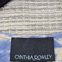 Cynthia Rowley  Size S 100% Silk Tie-dye Striped Racerback Tank Top Pink Blue Photo 3