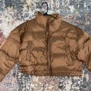 SheIn Brown Puffer Jacket Photo 1