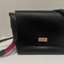 Kate Spade  New York Madie Putnam Drive Leather Crossbody Bag Black and Hot Pink Photo 2