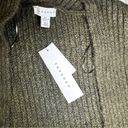 Topshop  Size Small Olive Green Ribbed Open Front Knit Oversized Cardigan Neutral Photo 7