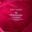 Harper Cleo  Red Cropped Hoodie Photo 1