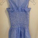 Nordstrom Chealsea28 Ruffled Smocked Blue & White Stripe Top  Photo 1