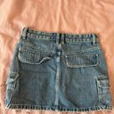 ZARA Cargo Denim Mini Skirt Photo 1