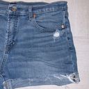 Gap  denim folded distressed jean short size 10/30 Photo 3