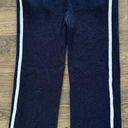 Faherty  Game Set Sweater Pants in Team Navy Blue Ribbed Cashmere Blend Women's M Photo 2