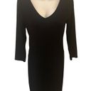 Eileen Fisher Jersey Black V Neck Viscose Stretch Fall Fashion Lunch 2 Date Nite Photo 0