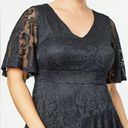 Onyx NEW Kiyonna Lace Affair Ruffle Flounce Midi Cocktail Dress in  Size XL Photo 7