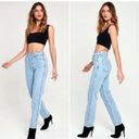 Revice Denim NEW REVICE High Waisted Jeans Denim Light Wash Raw Hem 29 NWT Photo 1