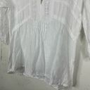 lungo l'arno Lungo L’arno Linen Peasant Blouse 3/4 Sleeves Lace Top Photo 2