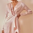 Pretty Little Thing Satin Wrap Dress Photo 0