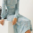Alexis Katica Dress Soft Blue Space Dyed Knit MIDI Dress w Slip NWT Photo 6