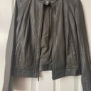 Cole Haan  Leather Moto Jacket Photo 2