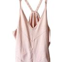 Free People Movement  Pink Racerback Oversized Sweatshirt Tank With Pockets M Photo 0