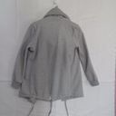 BLANK NYC  Women's XS Salt and Pepper Open Convertible Collar Sweatshirt Jacket Photo 3