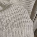 a.n.a . A New Approach Ivory Cream Gold Metallic Chunky Knit Sweater XL Photo 3