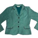 Dress Barn Vintage  Sea Green Scalloped Hem Blazer Size 8 Photo 6