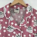 Star Wars  Baby Yoda SZ Large Slumber Pajama Top Comfy Cozy Soft Pink Mandalorian Photo 4